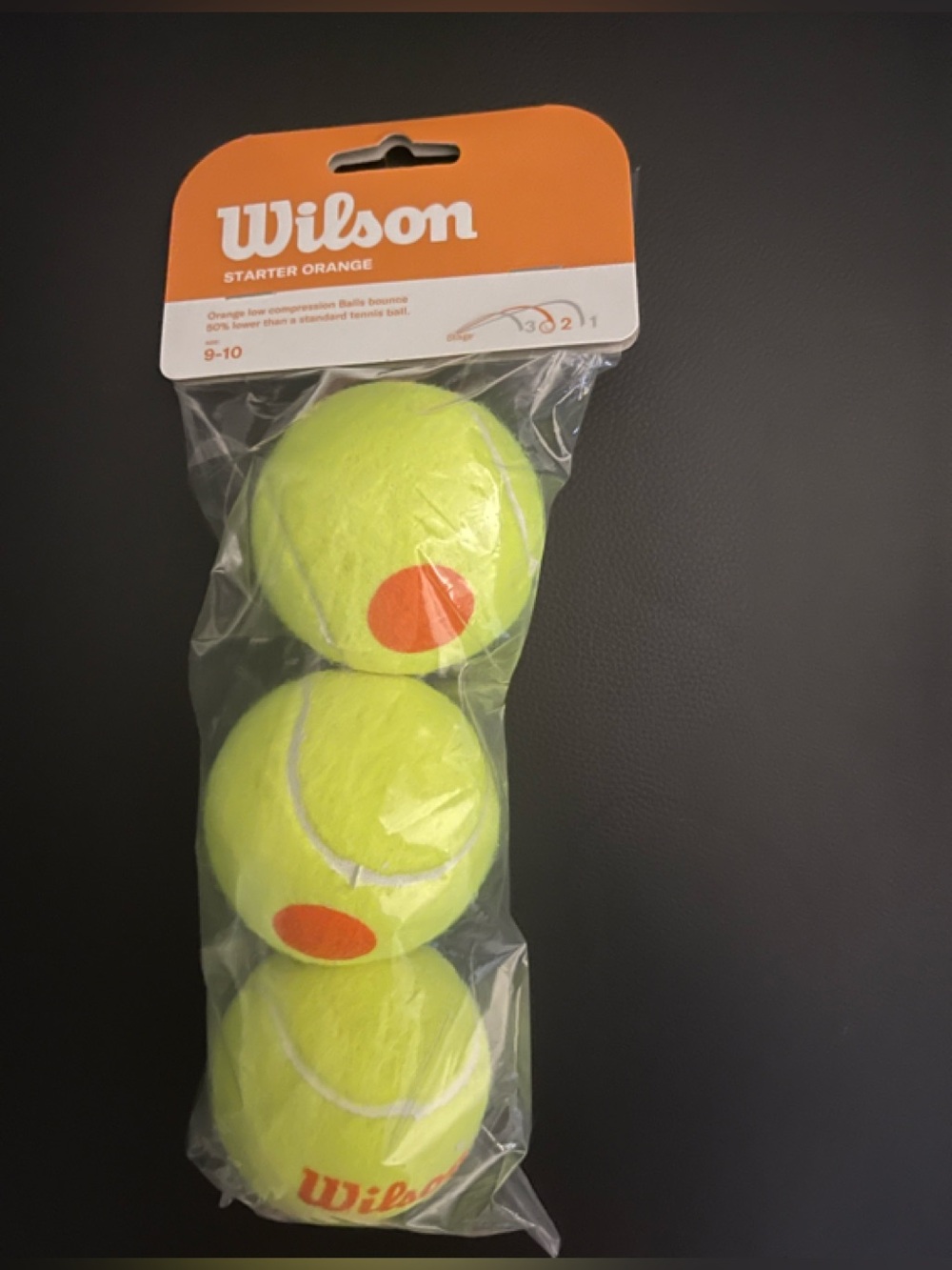 Wilson Tennis Balls Pack 3 balls included. Opened pkg from bag taped up.